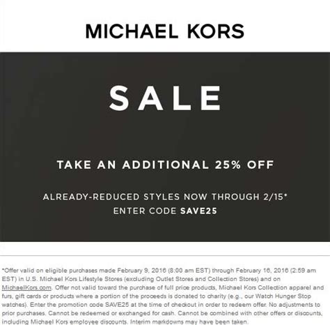 michael kors promo code student.